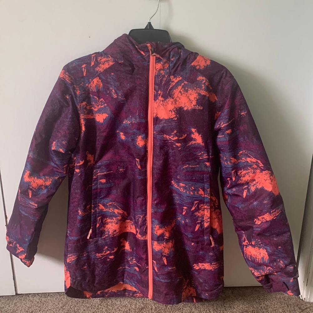 Girls XL Purple And Pink Columbia Omni-Heat Winter Jacket. Never Has Been Worn